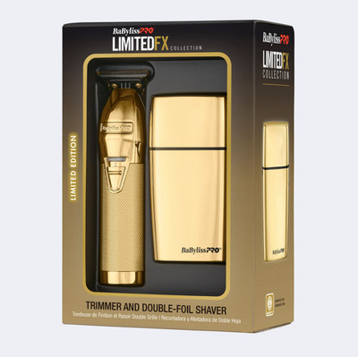 BaBylissPRO LimitedFX Collection Trimmer & Shaver Set Gold | FXDUOFS2TG