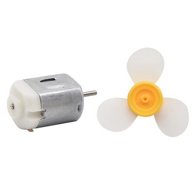 Three-leaf Transparent Polying DIY Self-Made Fan Toy Accessories 130 Small Motor