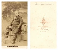 Courvoisier Vintage Albumen Print, CDV. CDV, albumen print, 6 x 10.5 cm, v