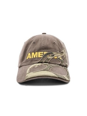 Vetements x Reebok America Hat Men Khaki Baseball One Size Fits Most