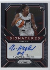 2021 Panini Prizm WNBA Signatures Aari McDonald #SG-AMC Rookie Auto RC 11lj