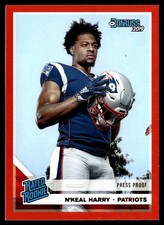 2019 Donruss Press Proof Red N'Keal Harry Rookie New England Patriots #319