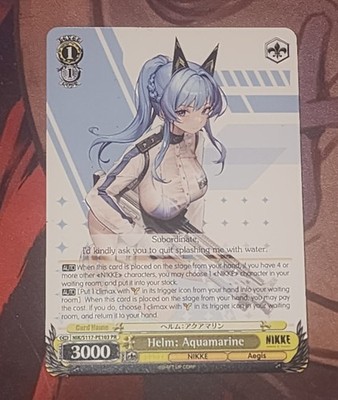 Weiss Schwarz Nikke Helm: Aquamarine Anime Expo Promo PE103 PR