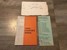 1960 Ford Truck Operators Manual