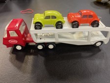 Tonka Blech Autotransporter Sattelzug