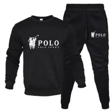 Men's Autumn and Winter Round-Neck Sweatshirt and Jogging Pants Set