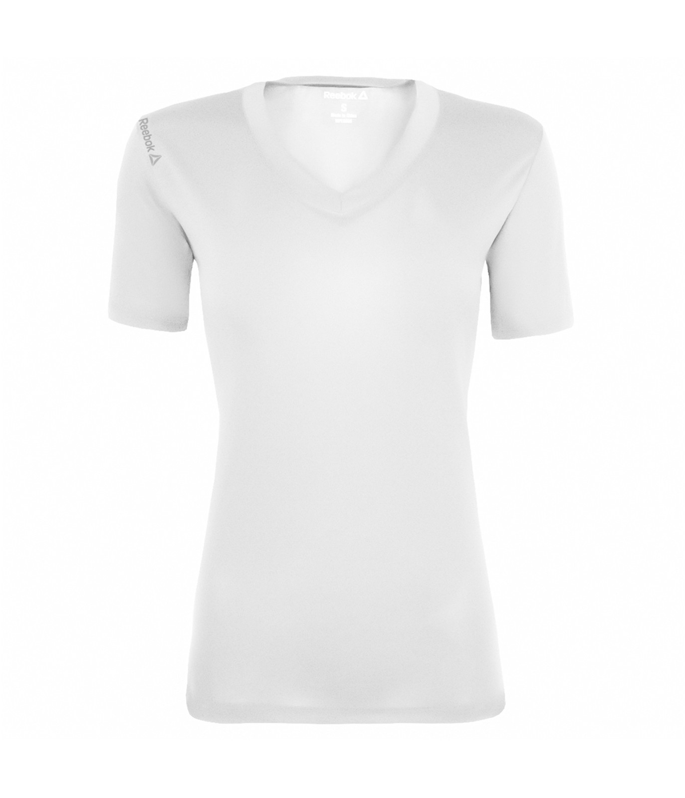 Reebok Womens Volt V-Neck Performance Basic T-Shi… - image 1