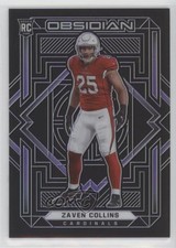 2021 Panini Obsidian Rookies Electric Etch Purple 80/100 Zaven Collins #165 3h1