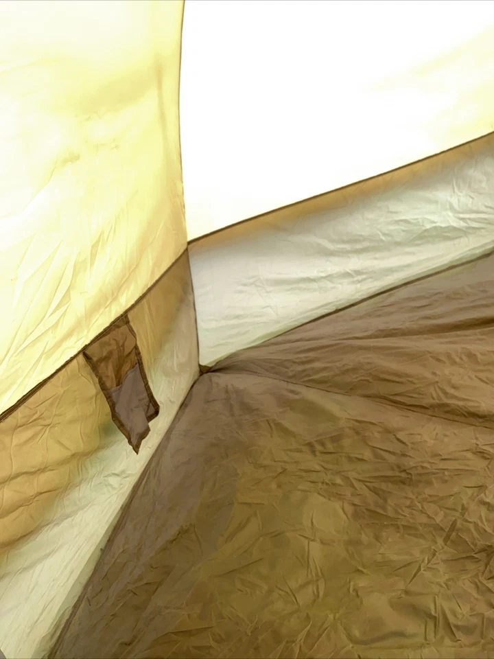 VTG Camel Outdoor Products Hexagon Tent Tanish Brown Includes Stakes 3 Man Tent - Image 3 of 4