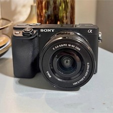 Sony Alpha a6400 Mirrorless Camera Black 16-50mm Lens 4K Wi-Fi NFC Flash