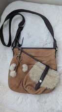 UGG Australia 100% Leather & Sheepskin Crossbody Bag – Tan VGC