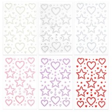 Face Gems, Self Adhesive Face Gems for Women 3D Star Heart Shape Jewels Face ...