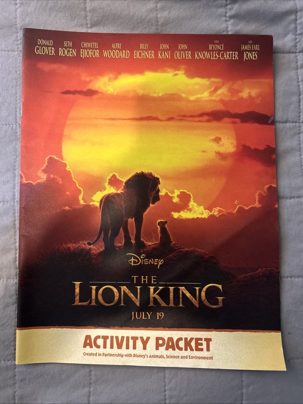 The Lion King Activity Packet 
