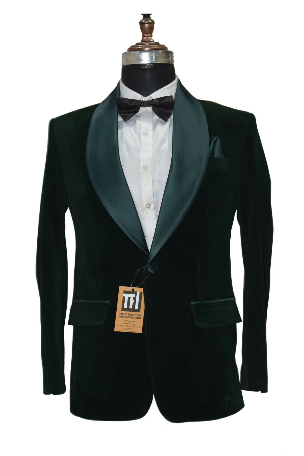 Men Green Smoking Jackets Designer Wedding Party Wear Blazer Coat
