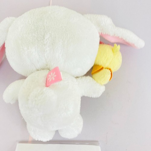 Sanrio Sugar Bunnies Shirousa Plush Soft Stuffed Toy White Pink Ribbon Duck JP - Picture 16 of 24