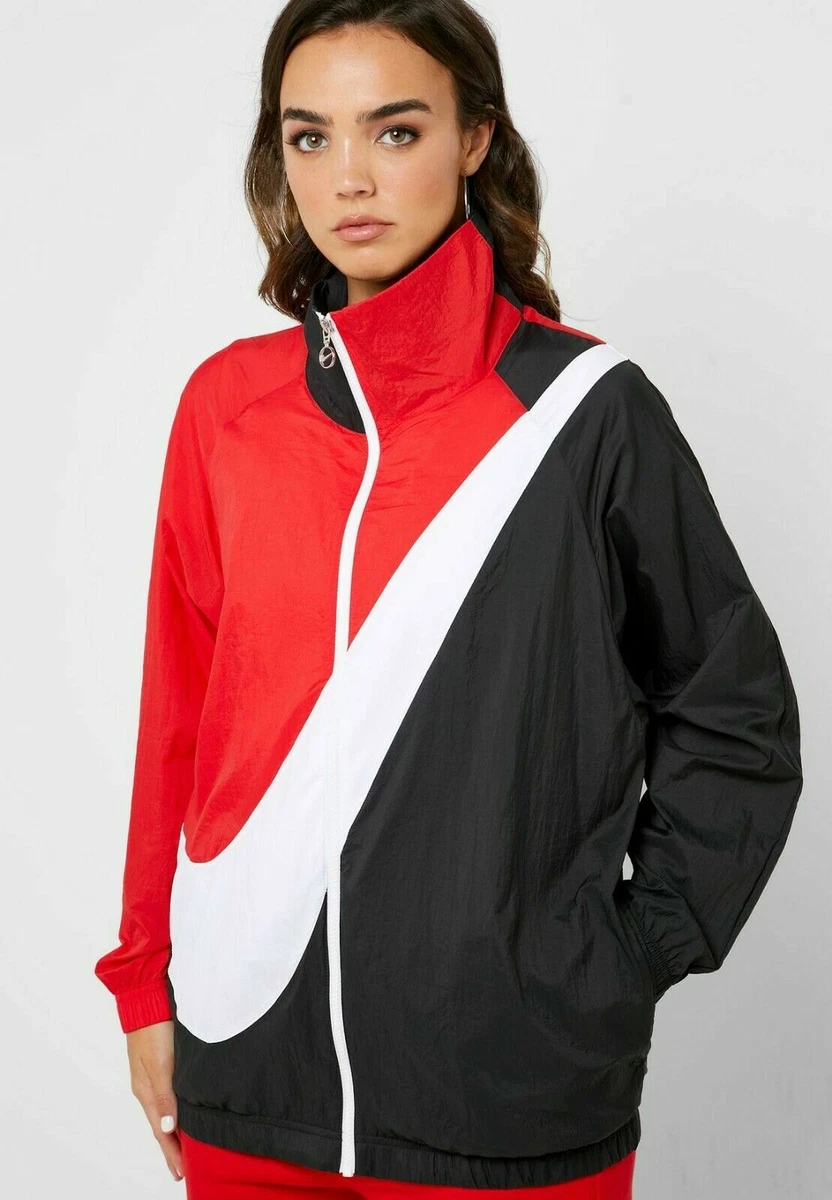 Nike swoosh jacket red online