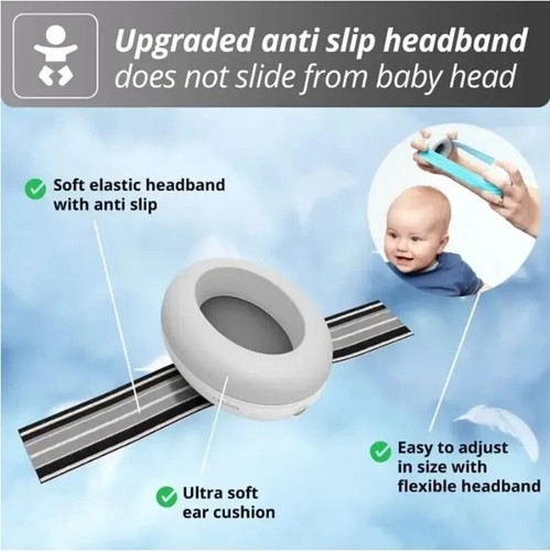 Baby Ear Protection Noise Reduction Earmuffs Headphones for Sleep AU - Picture 4 of 9