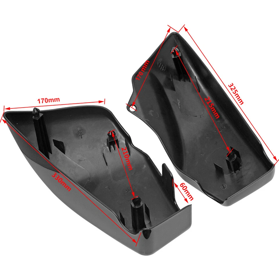 Black Battery Side Fairing Cover For Honda VTX1800 VTX 1800 R/S/N/F/T 2002-2008 - Imagem 2 de 4