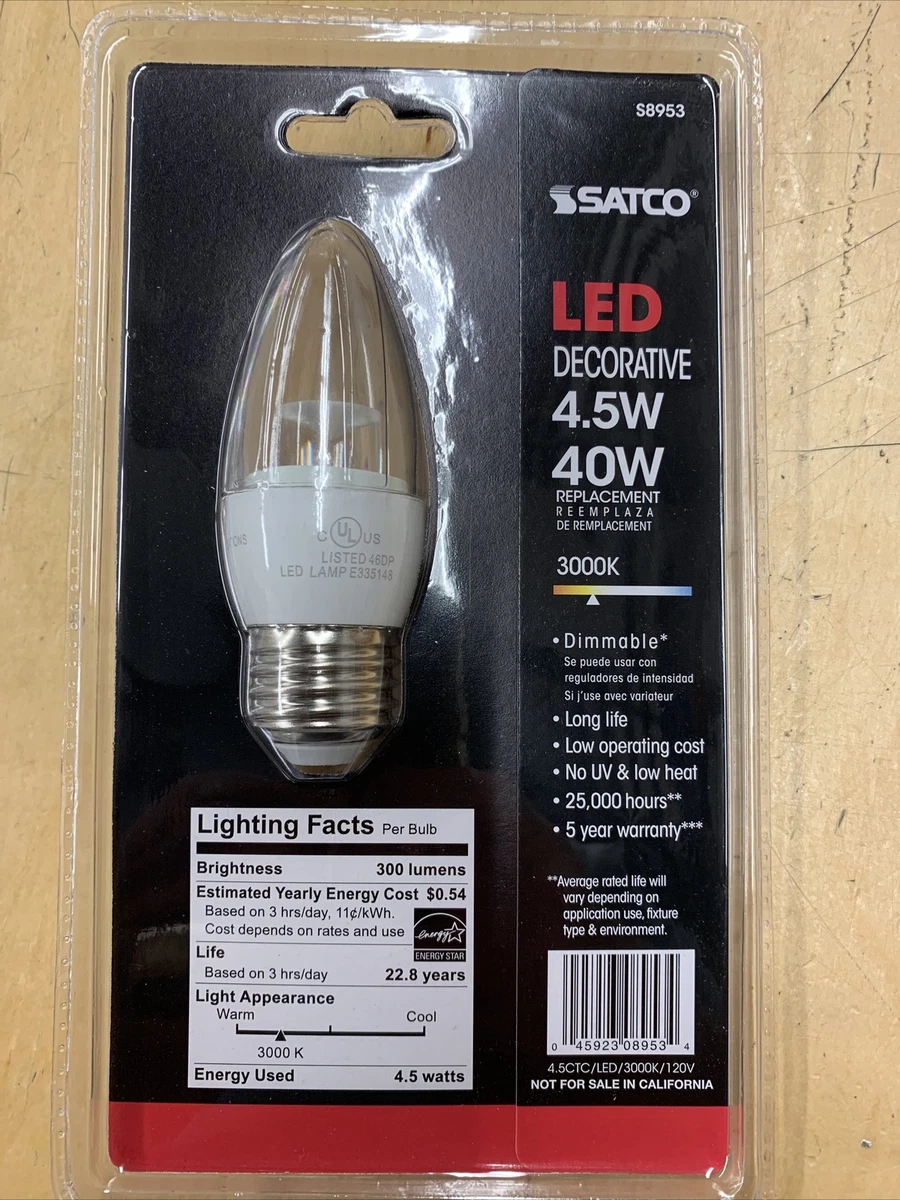 Satco dimmable led bulbs deals