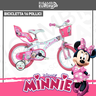 BICI 16 DISNEY MINNIE ANNI 4/5 ALTEZZA 107/125 DINO BIKES | eBay