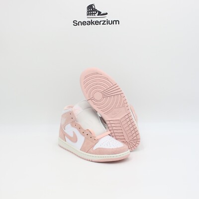 Nike Air Jordan 1 Mid Pink Suede FN5215-161 Men's New | eBay