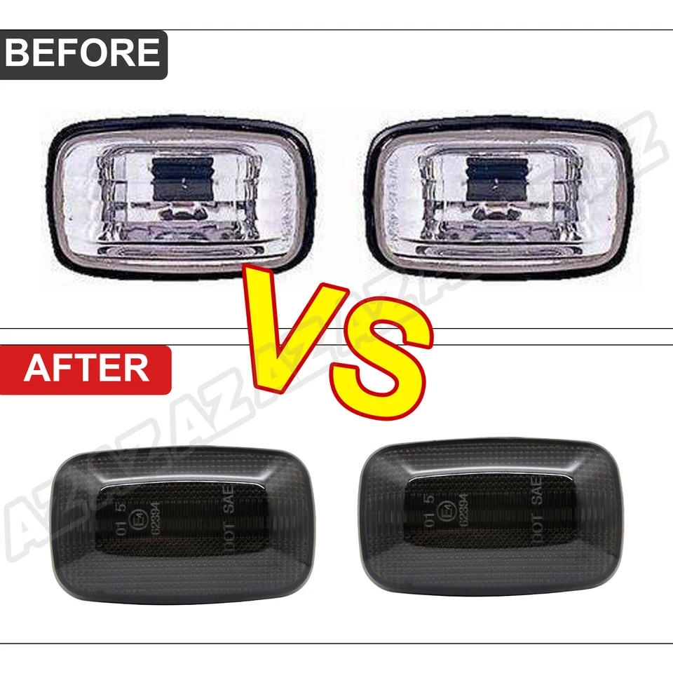 Dynamic LED Smoked Side Marker Light For Toyota Land Cruiser Camry Hilux Mark II - Изображение 3 из 4