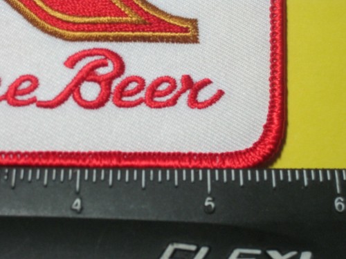 BIERAUFNÄHER LUCKY FINE BEER AMERIKANISCHE BIERMARKE GROSSE RÜCKENGRÖSSE!!! - Bild 8 von 12