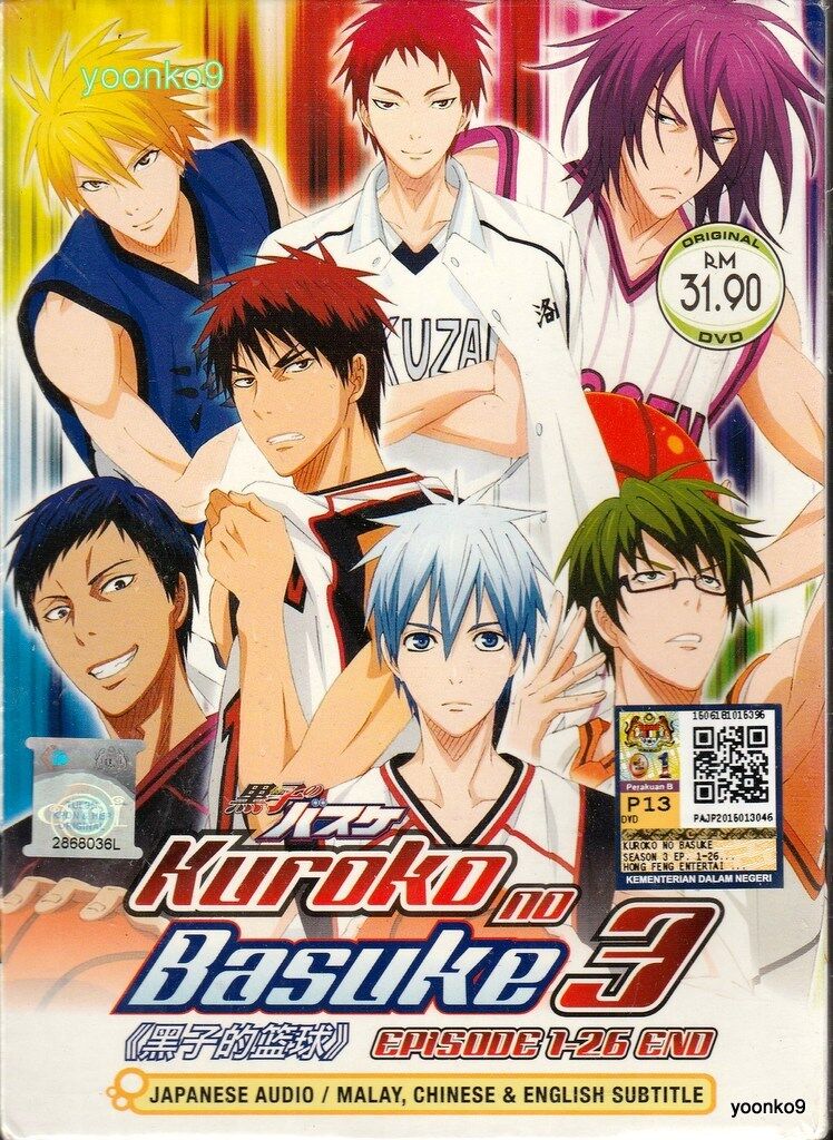 ANIME DVD~ENGLISH DUBBED~Kuroko's Basketball Season 1-3(1-75End