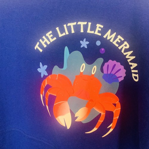 Disney Little Mermaid Navy Women's Cotton Long Sleeve Jumper Size Medium BNWT - Picture 2 of 16