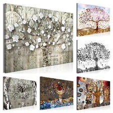 TREES A LA KLIMT Canvas Print Framed Wall Art Picture Photo Image l-A-0049-b-a