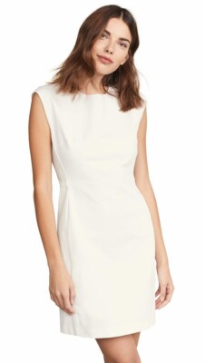 Theory Structured Cotton Fitted Dress Sea Salt White Double Stretch Size 00 NWT | eBay Theory Structured Cotton Fitted Dress Sea Salt White Double Stretch Size 00 NWT | eBay
