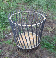 FeuersäUle Feuertonne Feuerkorb Feuerschale Feuerstelle Edelrost Rostoptik 60 Cm