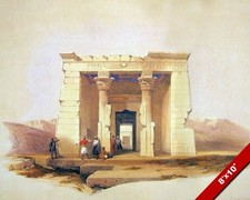 TEMPLE OF ISIS DENDOUR NUBIA ANCIENT EGYPTIAN RUINS ART REAL CANVAS PRINT