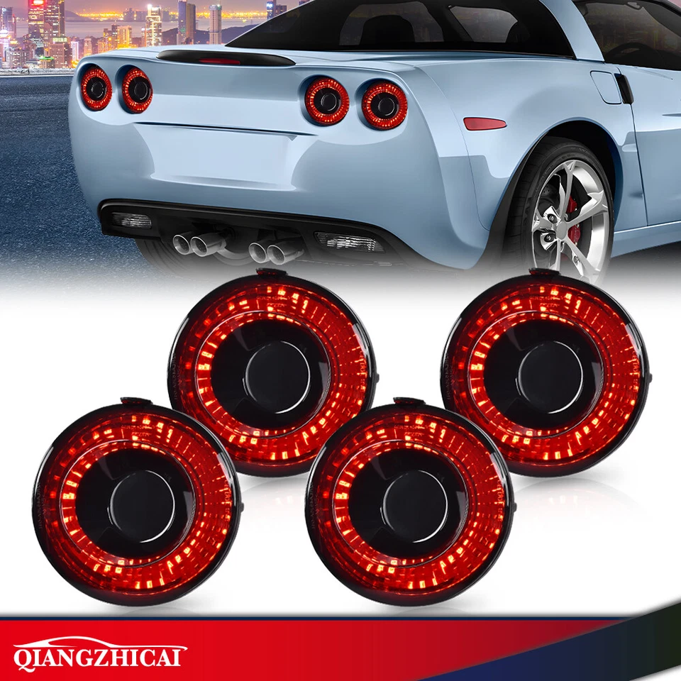 Luces de señal de giro LED traseras aptas para Chevrolet Corvette C6 cupé 2005-2013 Foto 2 de 4
