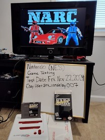 NARC - (NES, 1990) *VGC w/ Manual* Cleaned & Tested* READ* FREE SHIPPING!!!