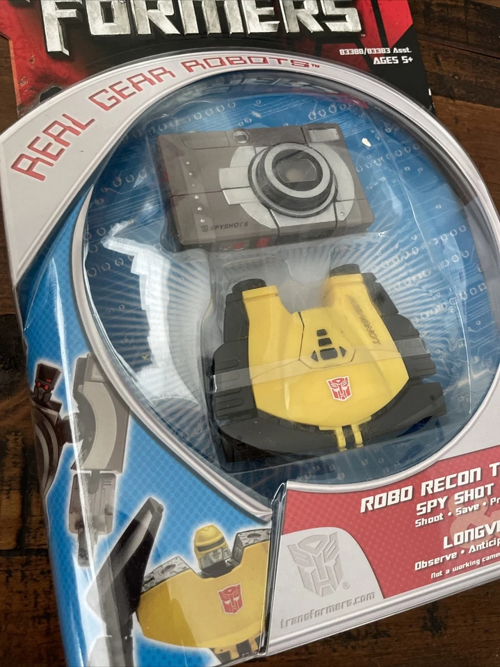 Transformers Real Gear Robots Robo Recon Team Spy Shot 6 & Longview Movie 1 MISB - Image 2 of 3