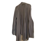 Long Sleeve Gray Sweater with Shawl