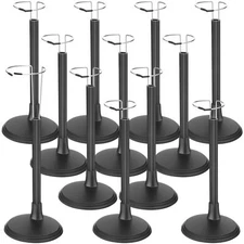 Yaocom 12 Pcs Doll Stands for 8 to 14 Inches Adjustable Dolls Figure Stand Di...