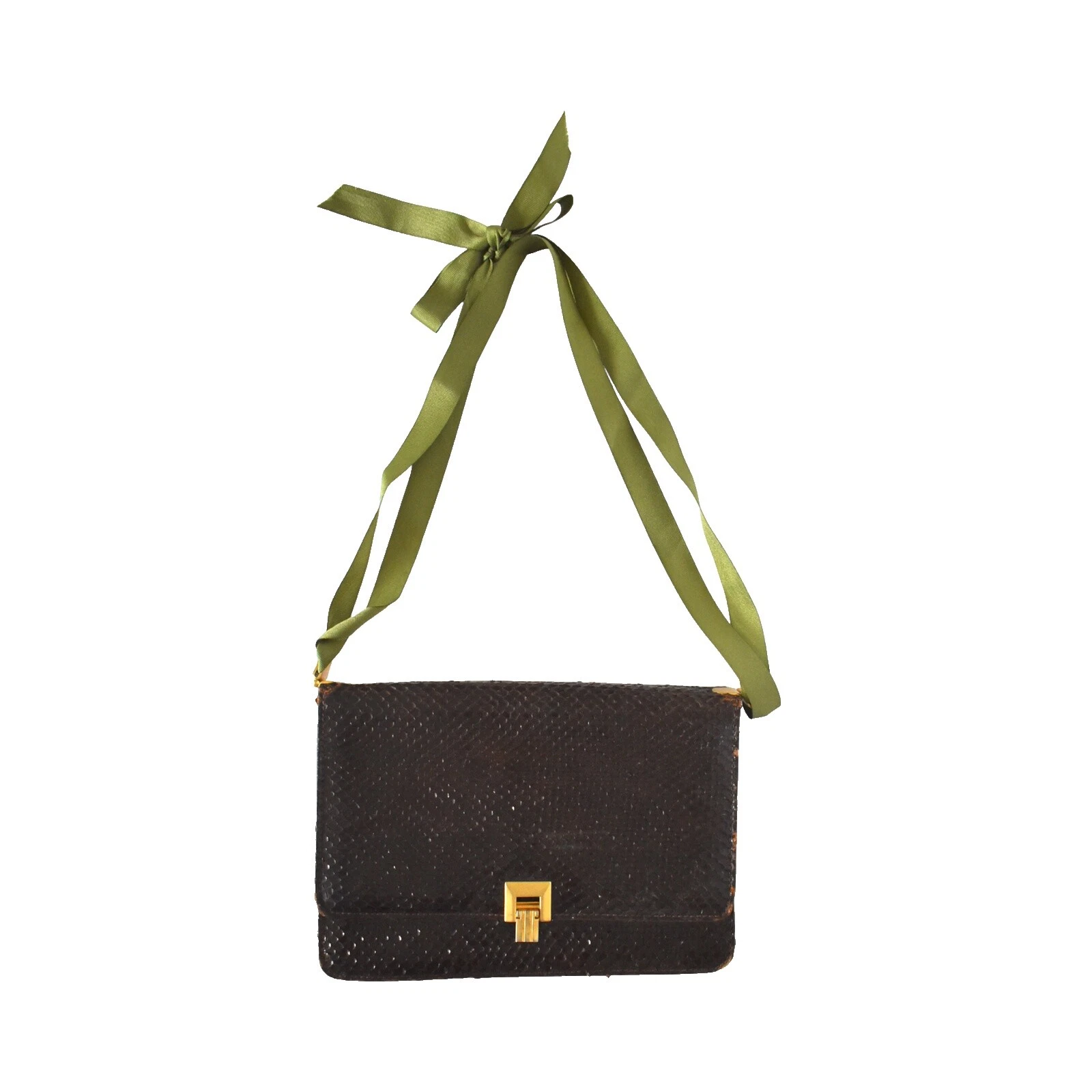 Cartera de piel de serpiente Vintage Bolsas, Bolsos y estuches