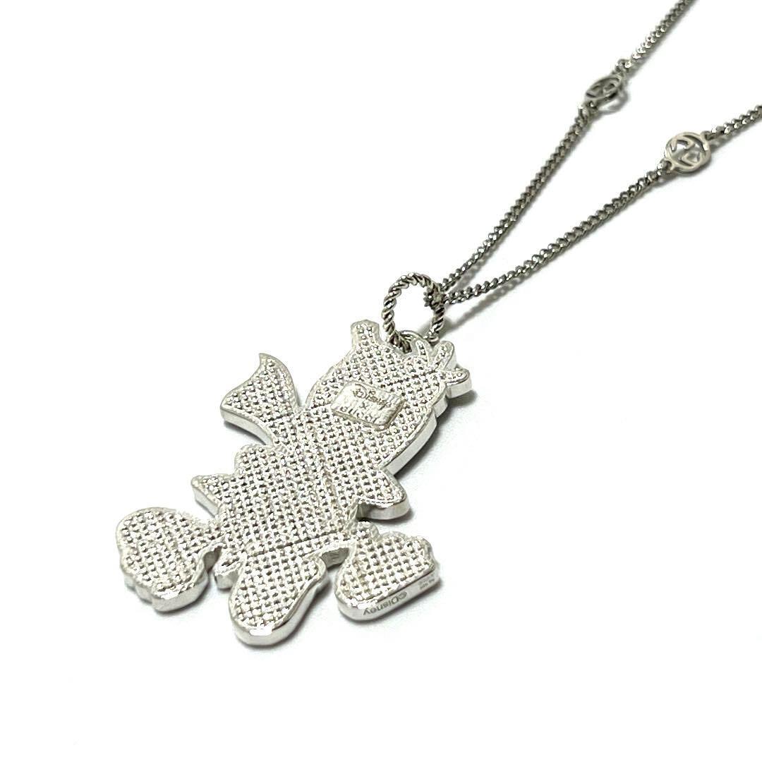 Gucci x Disney Women's Necklace Donald Interlocking Silver