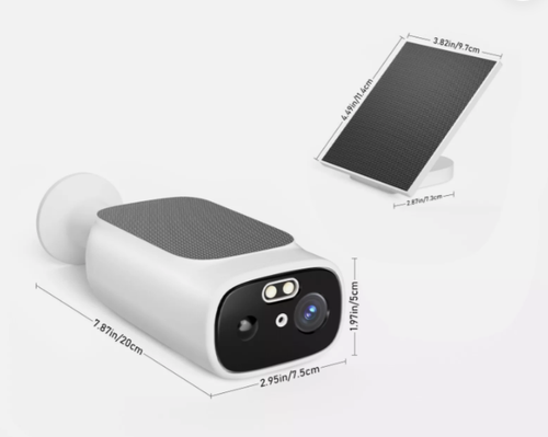 4PCS 2K Solar Camera Outdoor Wireless For Home Security 2.4Ghz&5Ghz Wifi Cameras - Picture 3 of 5