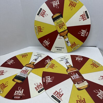 Jim Beam Red Stag Spin the Bottle Drink Decider Honey Tea Black Cherry Spice 14 