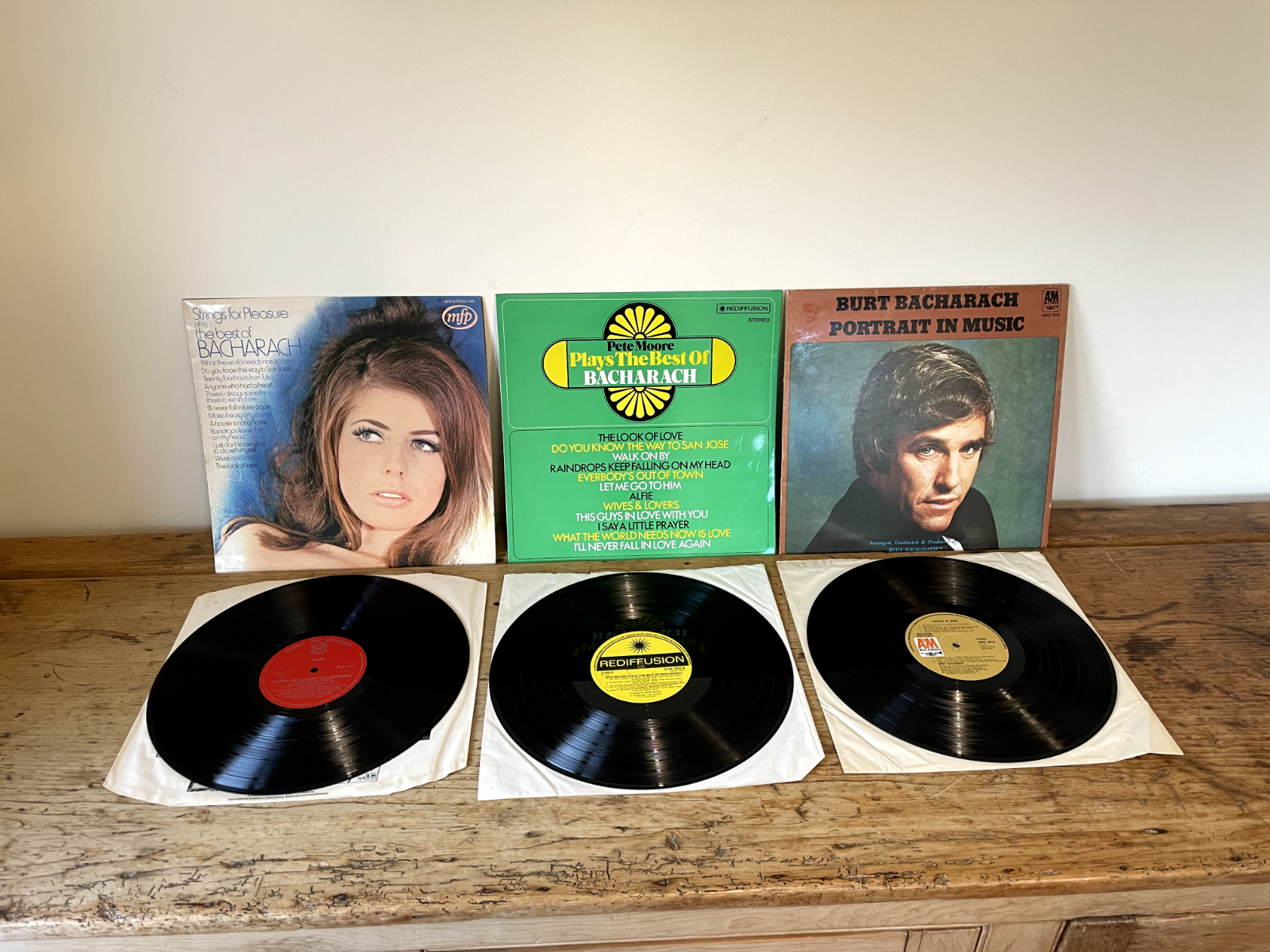 VINTAGE VINYL RECORDS LP BURT BACHARACH PORTRAIT IN MUSIC PETE MOORE STRINGS-image
