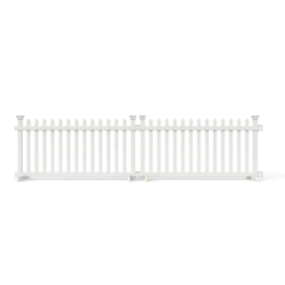 #ad #ad Picket Fence Panel Kit Vinyl Portable Puppy Durable 2 X 4 Feet White 2 Pack $110.49