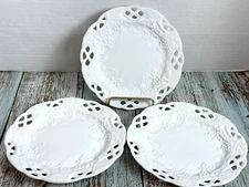 Home Essential Basic Porcelana White Plates (3) Salad Dessert Plates