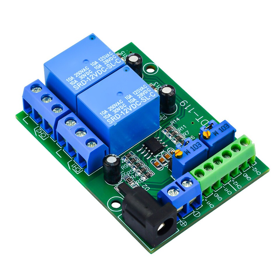 Module 1 Realy DC 12/24V LM393 Comparator 2/4Channel Voltage Comparator Module Relay ...