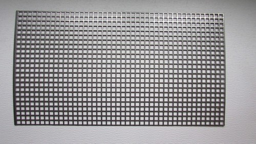 3/8" SQUARE HOLE PERFORATED CARBON STEEL METAL 16 GA.- ----12" X 12" - Picture 11 of 14