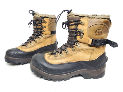 Sorel Conquest Boots Mens 10 M Waterproof Insulated Leather Winter Snow Tan Sorel Conquest Boots Mens 10 M Waterproof Insulated Leather  main image 3