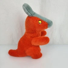 Play by Play Stuffed Plush Orange Dinosaur Gray Grey Horn 11" Creature Doll