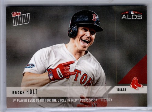 2018 Topps Now 869 Brock Holt